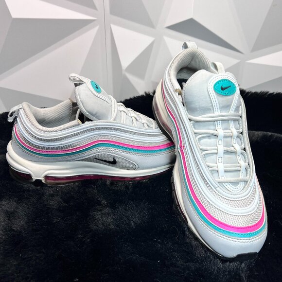 Nike Air Max 97 Silver Beach Pure Pink Platinum Women's Size 8.5 - Picture 1 of 8